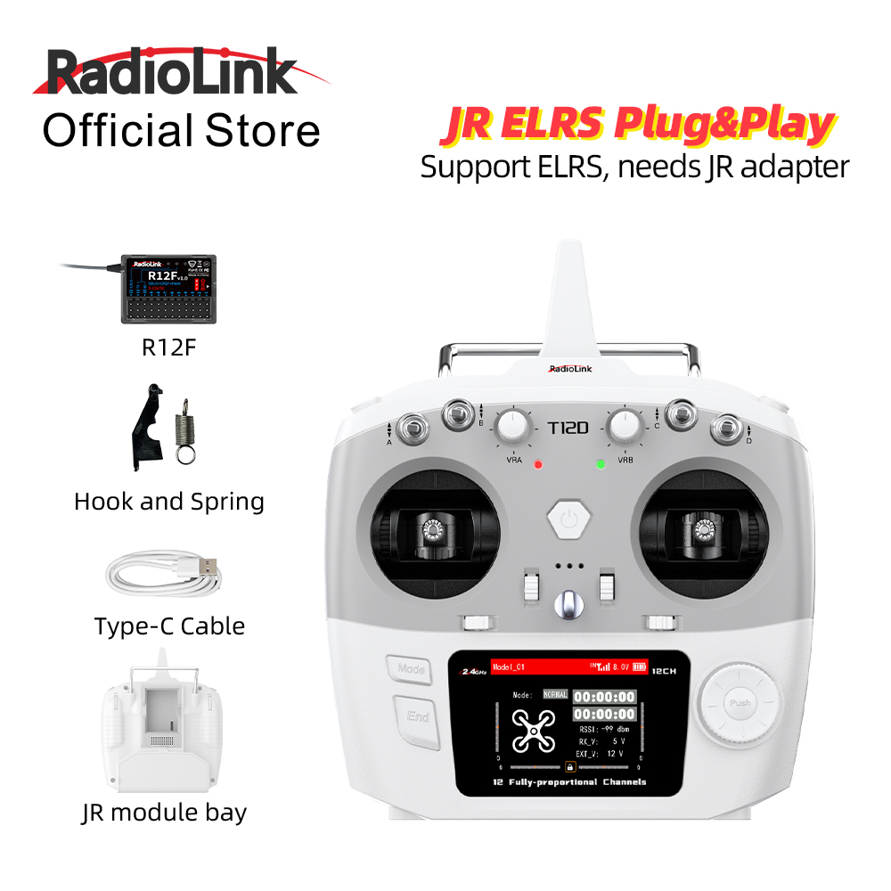 Drone Rc Leading - Moduł RadioLink T12D JR 12-kanałowy nadajnik