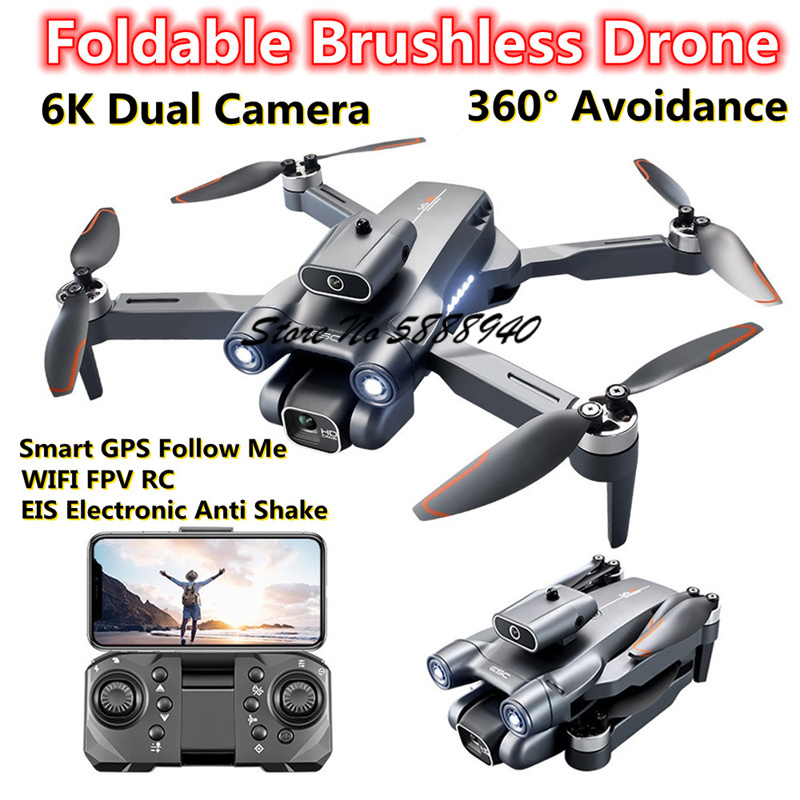 Drone S1S Rc Quadcopter - Dron składany z bezszczotkowym silnikiem, optycznym