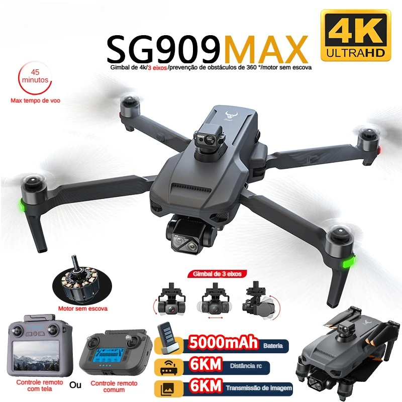 Drone Ae Rc - ZLL SG909 SG909MAX Profesjonalny dron z