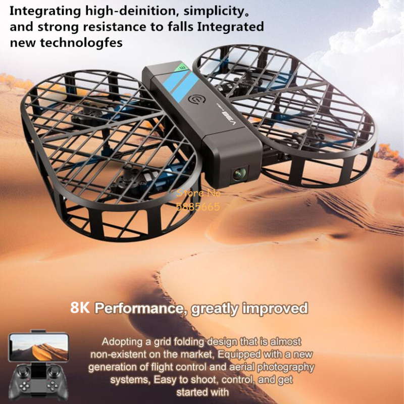 Kamera HD 8K 360 °   Ochrona L – Drone Ae Rc recenzja i cena