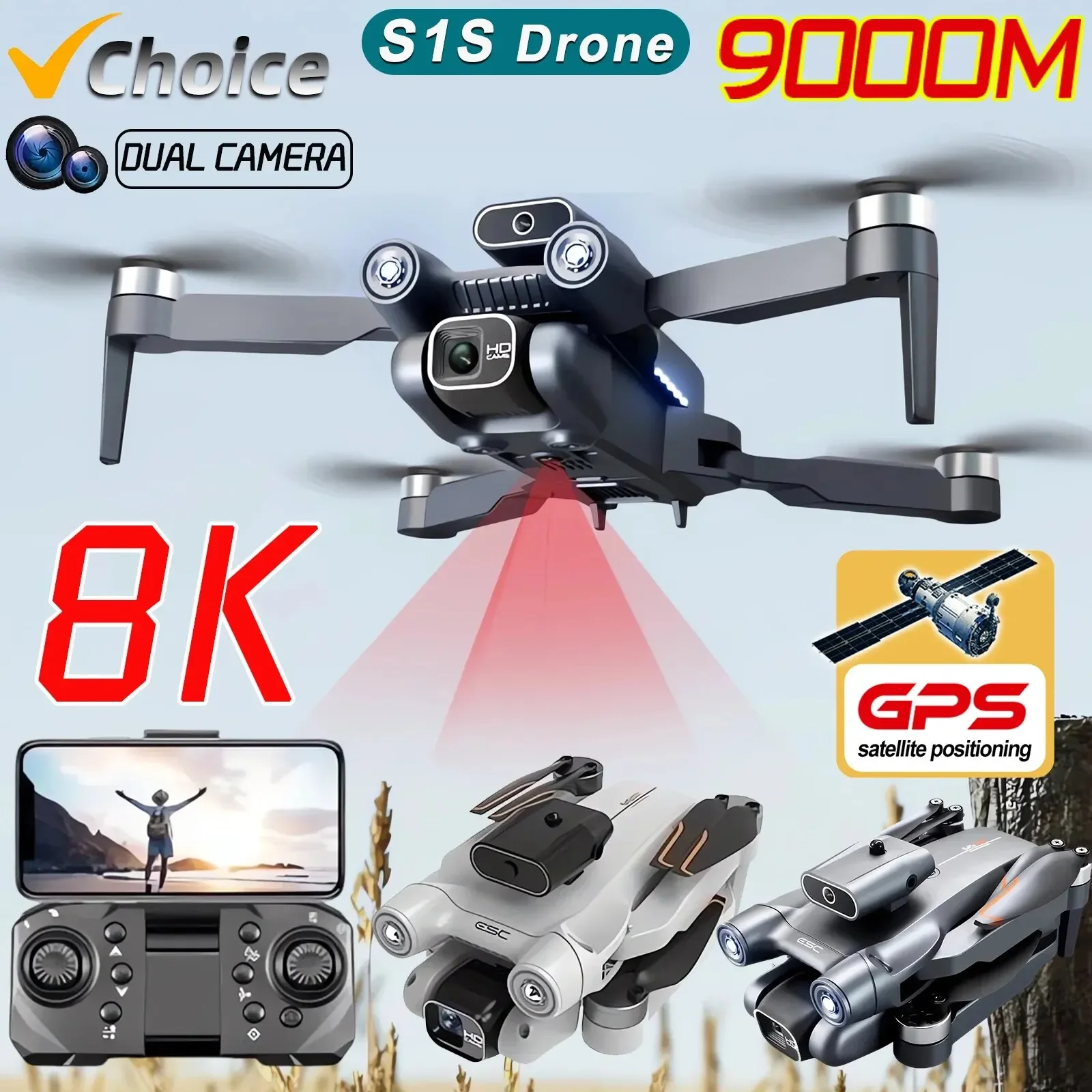Dron bezszczotkowy S1S 4K Prof – Drone S1S Rc Quadcopter recenzja i cena